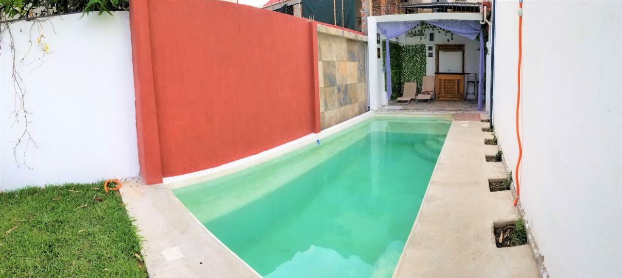 Casa con alberca climatizada privada para 8 personas Emiliano Zapata  Esterno foto